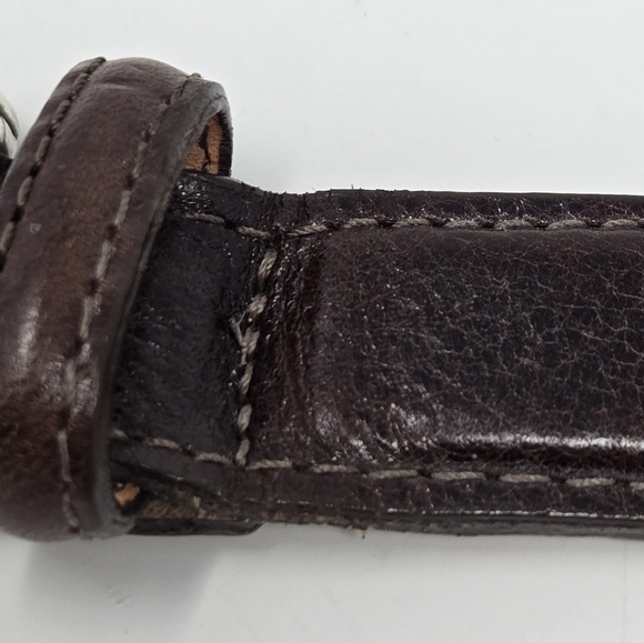 BRIGHTON WOVEN BROWN LEATHER BELT HEART SILVER BUCKLE STYLE C5108 UNISEX M/30 - Picture 7 of 16